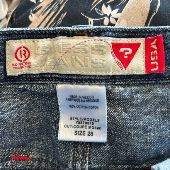 GUESS Women’s Denim Skirt 28 Blue Western Rodeo Country Casual Western Y2K 90s - Picture 10 of 10